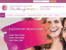 Tablet Screenshot of breakthrough-weightloss.co.uk